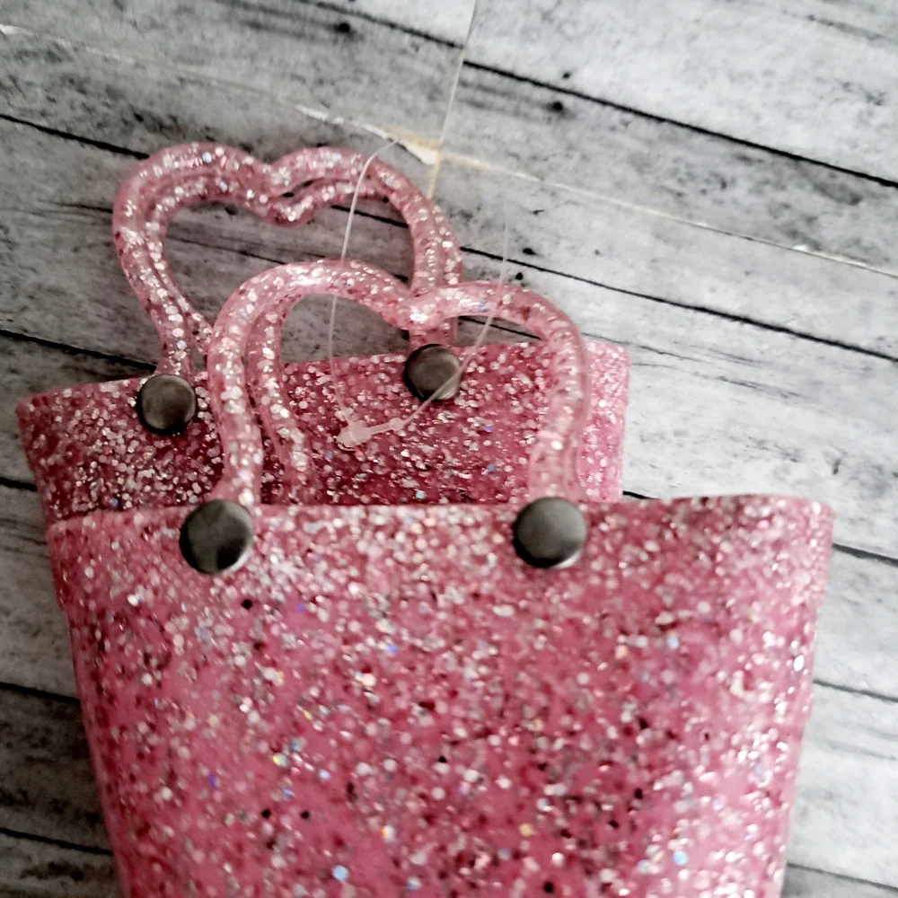 Western Chief  Girl's Kid's Glitter Lighted Pink Glitter Rain Boots Size 5